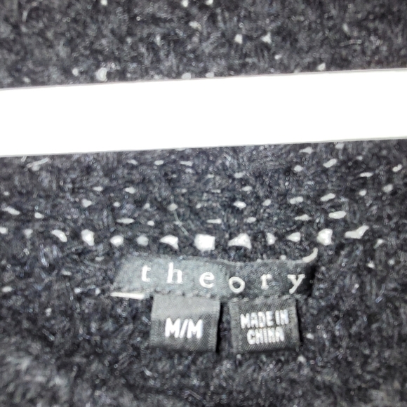 Theory Mirna Warmth Wool Cashmere Black Turtleneck Sweater Dress Tunic S… - Picture 8 of 16